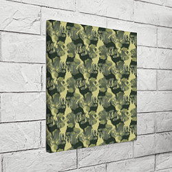 Холст квадратный Олени - камуфляж, цвет: 3D-принт — фото 2