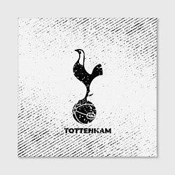 Холст квадратный Tottenham с потертостями на светлом фоне, цвет: 3D-принт — фото 2