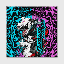 Холст квадратный Monokuma - fan art, цвет: 3D-принт — фото 2