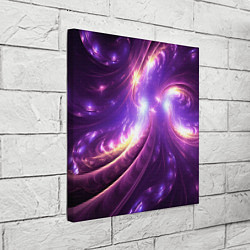 Холст квадратный Фиолетовый фрактал, цвет: 3D-принт — фото 2
