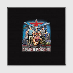 Холст квадратный Бойцы армии России, цвет: 3D-принт — фото 2