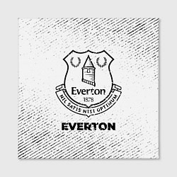Холст квадратный Everton с потертостями на светлом фоне, цвет: 3D-принт — фото 2