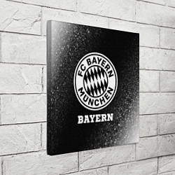Холст квадратный Bayern sport на темном фоне, цвет: 3D-принт — фото 2