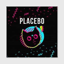 Холст квадратный Placebo - rock star cat, цвет: 3D-принт — фото 2