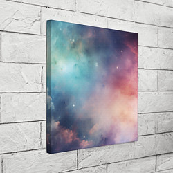 Холст квадратный Нежный космос, цвет: 3D-принт — фото 2