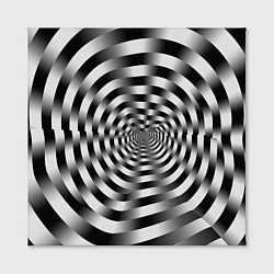 Холст квадратный Оптическая иллюзия спиральное заклинание, цвет: 3D-принт — фото 2