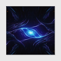 Холст квадратный Синие магическое свечение в виде шара, цвет: 3D-принт — фото 2