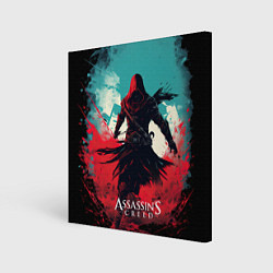Холст квадратный Assassins creed ясное небо, цвет: 3D-принт