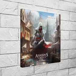 Холст квадратный Assassins creed poster game, цвет: 3D-принт — фото 2