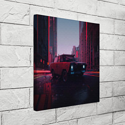 Холст квадратный Бронированный авто, цвет: 3D-принт — фото 2