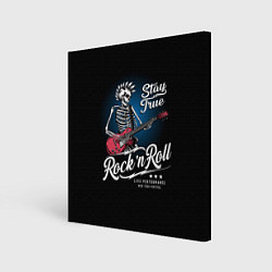Холст квадратный Rock and roll - punk, цвет: 3D-принт