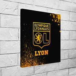 Холст квадратный Lyon - gold gradient, цвет: 3D-принт — фото 2