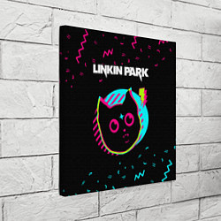 Холст квадратный Linkin Park - rock star cat, цвет: 3D-принт — фото 2