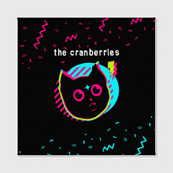 Холст квадратный The Cranberries - rock star cat, цвет: 3D-принт — фото 2
