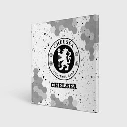 Холст квадратный Chelsea sport на светлом фоне, цвет: 3D-принт