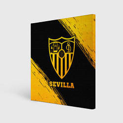 Холст квадратный Sevilla - gold gradient, цвет: 3D-принт