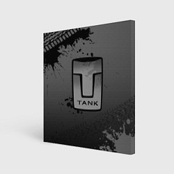 Холст квадратный Tank, цвет: 3D-принт
