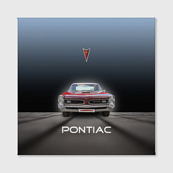 Холст квадратный Американский масл-кар Pontiac GTO, цвет: 3D-принт — фото 2