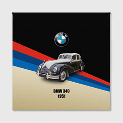 Холст квадратный Винтажный автомобиль BMW 340, цвет: 3D-принт — фото 2