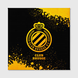 Холст квадратный Club Brugge - gold gradient, цвет: 3D-принт — фото 2