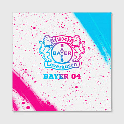 Холст квадратный Bayer 04 neon gradient style, цвет: 3D-принт — фото 2