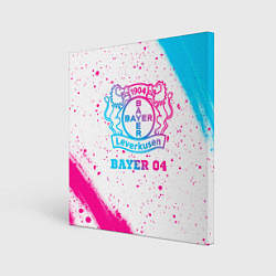 Холст квадратный Bayer 04 neon gradient style, цвет: 3D-принт