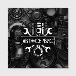 Холст квадратный Автосервис - двигатель, цвет: 3D-принт — фото 2