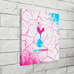 Холст квадратный Tottenham neon gradient style, цвет: 3D-принт — фото 2