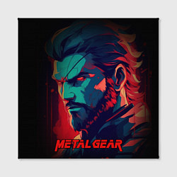 Холст квадратный Веном Снейк Metal gear game, цвет: 3D-принт — фото 2