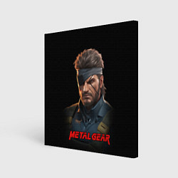 Холст квадратный Веном Снейк из игры Metal gear, цвет: 3D-принт