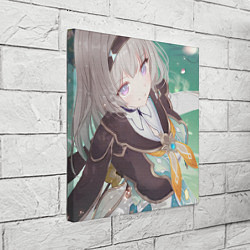 Холст квадратный Honkai Star Rail Firefly smile, цвет: 3D-принт — фото 2