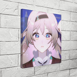 Холст квадратный Honkai Star Rail Firefly smile, цвет: 3D-принт — фото 2