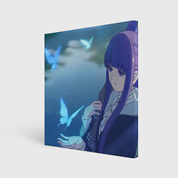 Холст квадратный Violet Fern, цвет: 3D-принт