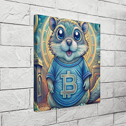 Холст квадратный Хомяк и цифровые активы, цвет: 3D-принт — фото 2