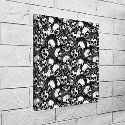 Холст квадратный Панк черепа, цвет: 3D-принт — фото 2