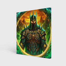 Холст квадратный Elden Ring black knight, цвет: 3D-принт