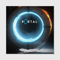 Холст квадратный Portal logo game, цвет: 3D-принт — фото 2