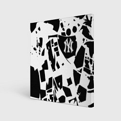 Холст квадратный New York yankees - abstraction, цвет: 3D-принт