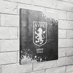 Холст квадратный Aston Villa - grey gradient, цвет: 3D-принт — фото 2