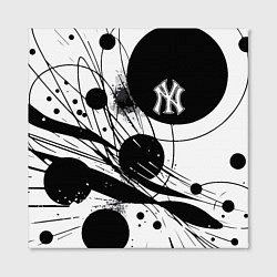 Холст квадратный New York Yankees baseball team - abstraction, цвет: 3D-принт — фото 2