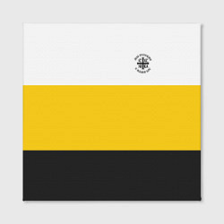 Холст квадратный Мы русские с нами Бог НИКА 2 черная патриоты, цвет: 3D-принт — фото 2