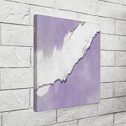 Холст квадратный Штукатурка и лавандовая краска, цвет: 3D-принт — фото 2