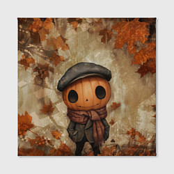 Холст квадратный Юный тыквенный Джек, цвет: 3D-принт — фото 2