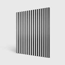 Холст квадратный Полоски - Битлджус, цвет: 3D-принт