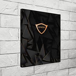 Холст квадратный Genesis golden poly, цвет: 3D-принт — фото 2