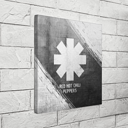 Холст квадратный Red Hot Chili Peppers - grey gradient, цвет: 3D-принт — фото 2