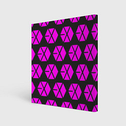 Холст квадратный Exo логотип, цвет: 3D-принт