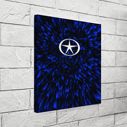 Холст квадратный JAC blue energy, цвет: 3D-принт — фото 2