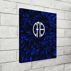 Холст квадратный Pantera blue energy, цвет: 3D-принт — фото 2