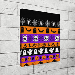 Холст квадратный Монстры на хэллоуин, цвет: 3D-принт — фото 2